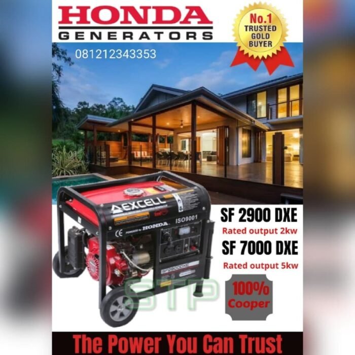 Honda Excel Genset SF 2900 DXE 2kw