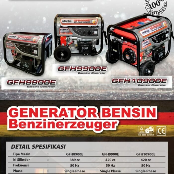 STARKE GAS LPG 5000W GENSET GENERATOR GFH8900E - Gambar 3