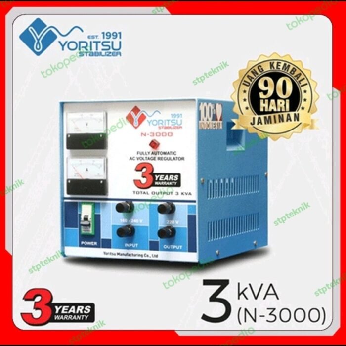 YORITSU STABILIZER ANALOG 3 KVA 1 PHASE