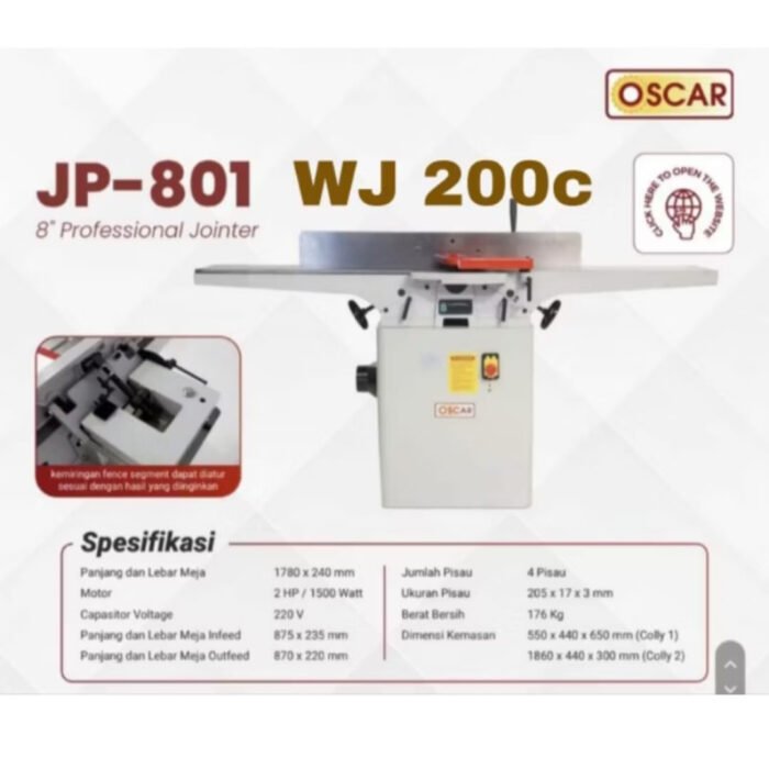 Oscar Professional Wood Jointer - Gambar 3