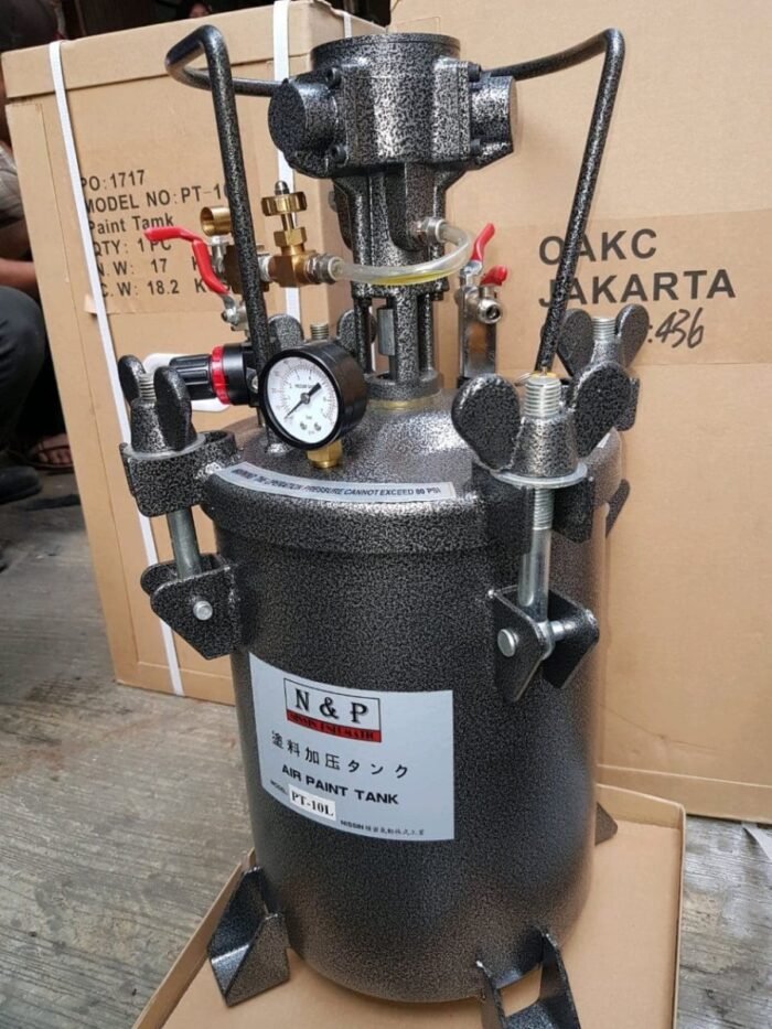 Alat Pengaduk Cat Ukuran 10 Liter - Paint Tank 10 L With Spray Gun