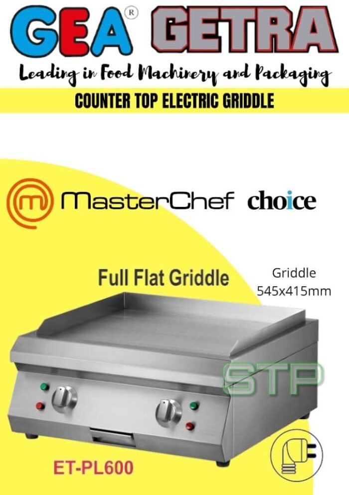 Getra Full Flat Griddle ET-PL600